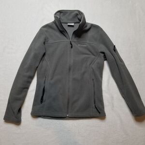 Columbia Women's Gray Fleece Zippered Jacket